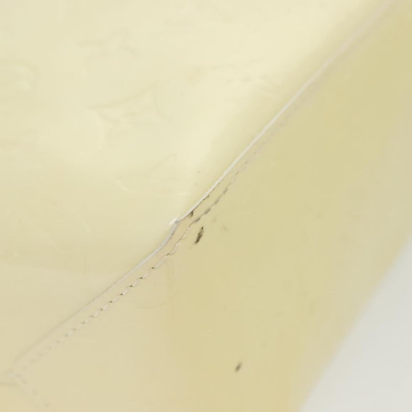 LOUIS VUITTON Monogram Vernis Reade PM Hand Bag Perle M91336 LV Auth 136665