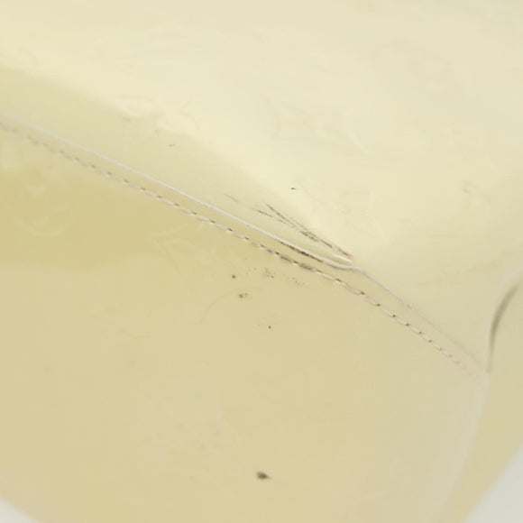 LOUIS VUITTON Monogram Vernis Reade PM Hand Bag Perle M91336 LV Auth 136665