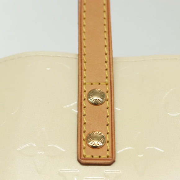 LOUIS VUITTON Monogram Vernis Reade PM Hand Bag Perle M91336 LV Auth 136665