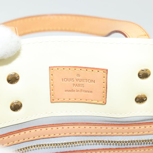 LOUIS VUITTON Monogram Vernis Reade PM Hand Bag Perle M91336 LV Auth 136665