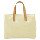 LOUIS VUITTON Monogram Vernis Reade PM Hand Bag Perle M91336 LV Auth 136665-2