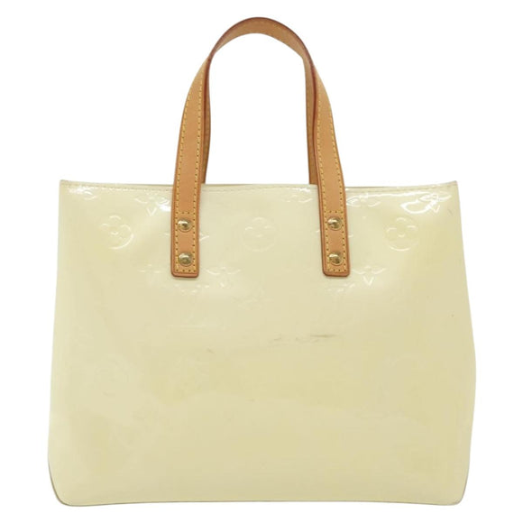 LOUIS VUITTON Monogram Vernis Reade PM Hand Bag Perle M91336 LV Auth 136665
