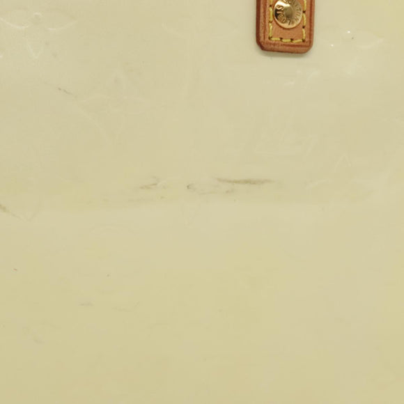 LOUIS VUITTON Monogram Vernis Reade PM Hand Bag Perle M91336 LV Auth 136665