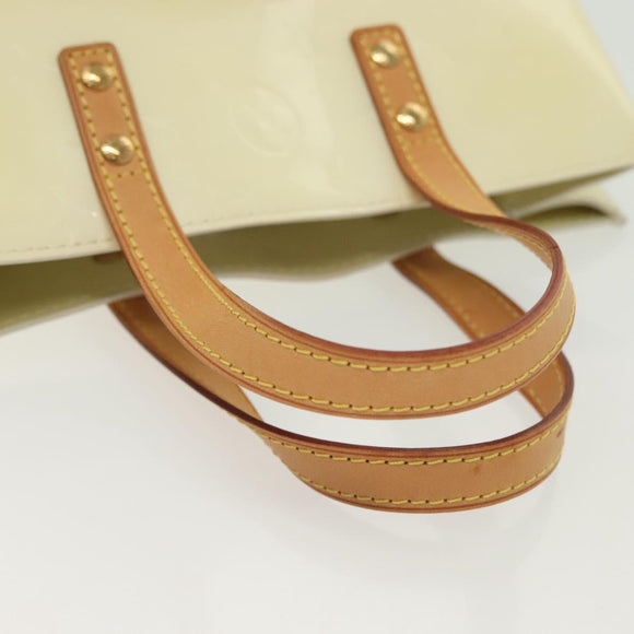 LOUIS VUITTON Monogram Vernis Reade PM Hand Bag Perle M91336 LV Auth 136665