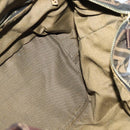 FENDI Zucca Canvas Vanity Pouch Black Brown Auth 136668-20