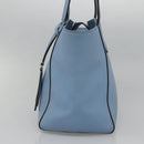 GUCCI Tote Bag Leather Light Blue 354408 Auth 136670-4