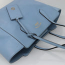 GUCCI Tote Bag Leather Light Blue 354408 Auth 136670-6
