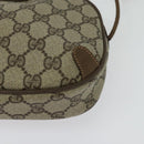 GUCCI GG Supreme Web Sherry Line Bag PVC Beige Gold 89 02 066 Auth 136671-16