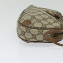 GUCCI GG Supreme Web Sherry Line Bag PVC Beige Gold 89 02 066 Auth 136671-4