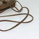 GUCCI GG Supreme Web Sherry Line Bag PVC Beige Gold 89 02 066 Auth 136671-7