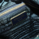 PRADA Shoulder Bag Nylon Green Gold Auth 136672-20