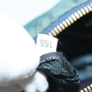 PRADA Shoulder Bag Nylon Green Gold Auth 136672-12