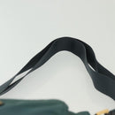 PRADA Shoulder Bag Nylon Green Gold Auth 136672-8