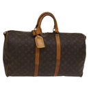LOUIS VUITTON Monogram Keepall Bandouliere 50 Boston Bag M41416 LV Auth 136674-1