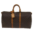 LOUIS VUITTON Monogram Keepall Bandouliere 50 Boston Bag M41416 LV Auth 136674-13