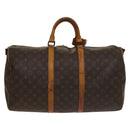 LOUIS VUITTON Monogram Keepall Bandouliere 50 Boston Bag M41416 LV Auth 136674-2