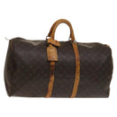 LOUIS VUITTON Monogram Keepall 55 Boston Bag M41424 LV Auth 136675-1