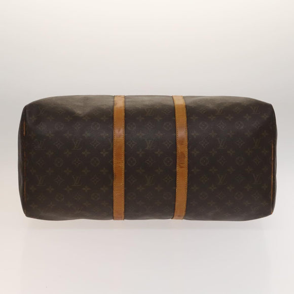 LOUIS VUITTON Monogram Keepall 55 Boston Bag M41424 LV Auth 136675