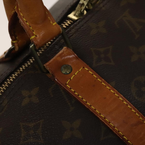 LOUIS VUITTON Monogram Keepall 55 Boston Bag M41424 LV Auth 136675