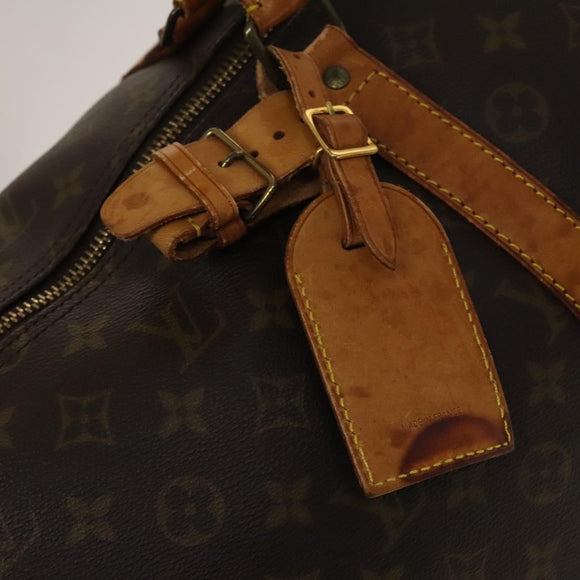 LOUIS VUITTON Monogram Keepall 55 Boston Bag M41424 LV Auth 136675