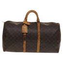 LOUIS VUITTON Monogram Keepall 55 Boston Bag M41424 LV Auth 136675-13
