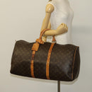 LOUIS VUITTON Monogram Keepall 55 Boston Bag M41424 LV Auth 136675-23