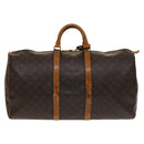 LOUIS VUITTON Monogram Keepall 55 Boston Bag M41424 LV Auth 136675-2