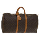 LOUIS VUITTON Monogram Keepall 60 Boston Bag M41422 LV Auth 136677-1