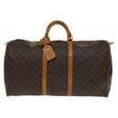 LOUIS VUITTON Monogram Keepall 60 Boston Bag M41422 LV Auth 136677-13