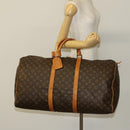 LOUIS VUITTON Monogram Keepall 60 Boston Bag M41422 LV Auth 136677-22