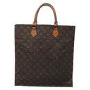 LOUIS VUITTON Monogram Sac Plat Hand Bag M51140 LV Auth 136681-13