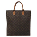 LOUIS VUITTON Monogram Sac Plat Hand Bag M51140 LV Auth 136681-2