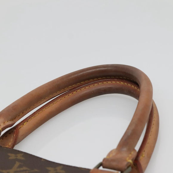 LOUIS VUITTON Monogram Sac Plat Hand Bag M51140 LV Auth 136681