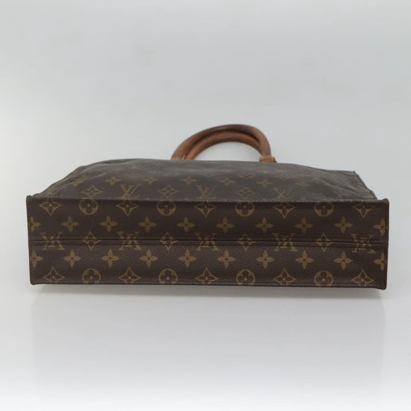 LOUIS VUITTON Monogram Sac Plat Hand Bag M51140 LV Auth 136681