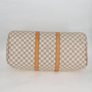 LOUIS VUITTON Damier Azur Keepall 50 Boston Bag N41430 LV Auth 136686V-6