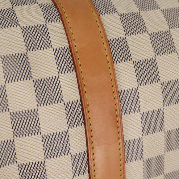 LOUIS VUITTON Damier Azur Keepall 50 Boston Bag N41430 LV Auth 136686V