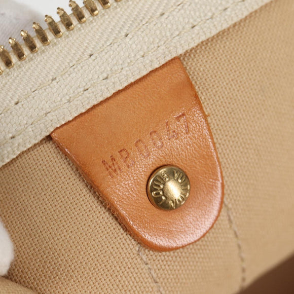 LOUIS VUITTON Damier Azur Keepall 50 Boston Bag N41430 LV Auth 136686V