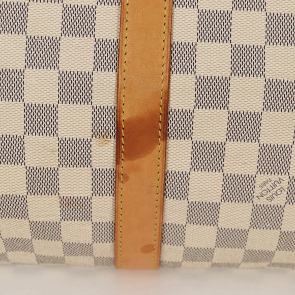 LOUIS VUITTON Damier Azur Keepall 50 Boston Bag N41430 LV Auth 136686V