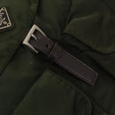 PRADA Backpack Nylon Green Silver Auth 136692-21