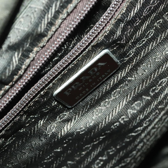 PRADA Backpack Nylon Green Silver Auth 136692