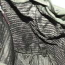 PRADA Backpack Nylon Green Silver Auth 136692-24