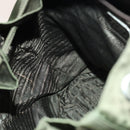 PRADA Backpack Nylon Green Silver Auth 136692-25