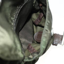 PRADA Backpack Nylon Green Silver Auth 136692-27