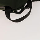 PRADA Backpack Nylon Green Silver Auth 136692-7