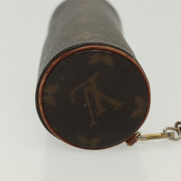 LOUIS VUITTON Monogram Papillon Pouch LV Auth 136696