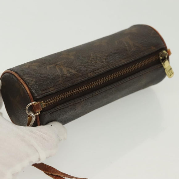 LOUIS VUITTON Monogram Papillon Pouch LV Auth 136696