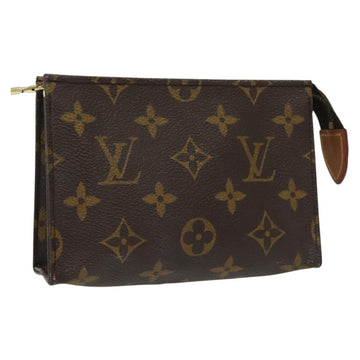 LOUIS VUITTON Monogram Poche Toilette 15 Pouch M47546 LV Auth 136698