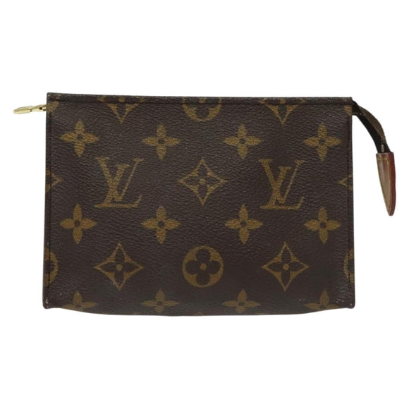 LOUIS VUITTON Monogram Poche Toilette 15 Pouch M47546 LV Auth 136698