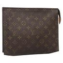 LOUIS VUITTON Monogram Poche Toilette 26 Pouch M47542 LV Auth 136700-1