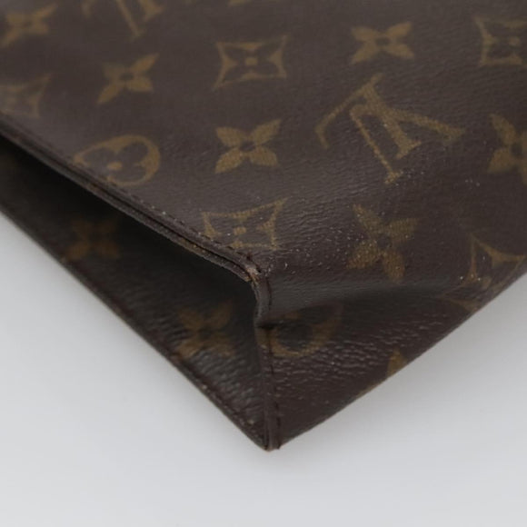 LOUIS VUITTON Monogram Poche Toilette 26 Pouch M47542 LV Auth 136700
